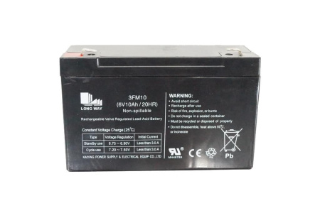 Аккумулятор 6V 10Аh820Hr 3FM10 (1)